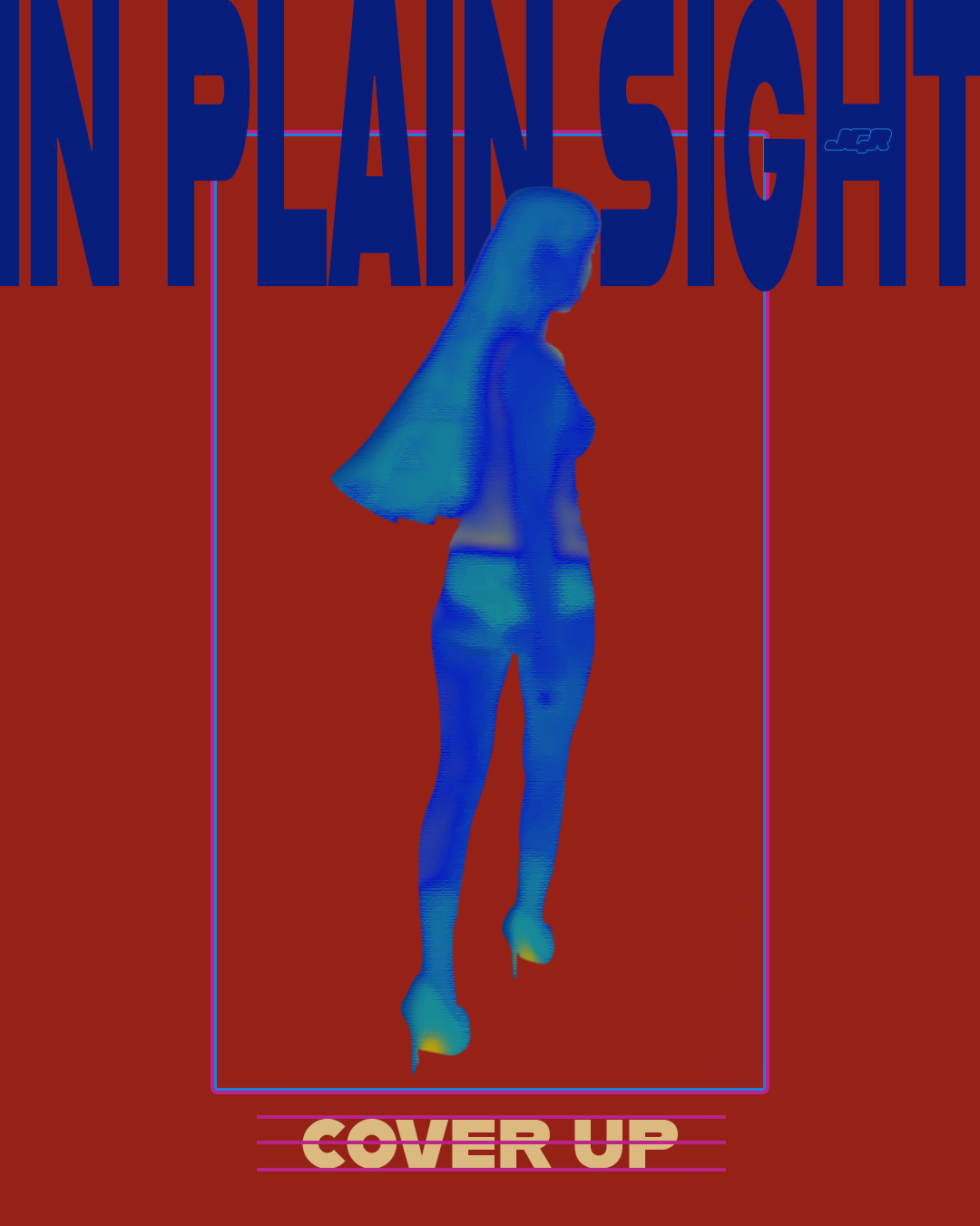 In Plain Sight Print- Solid Red