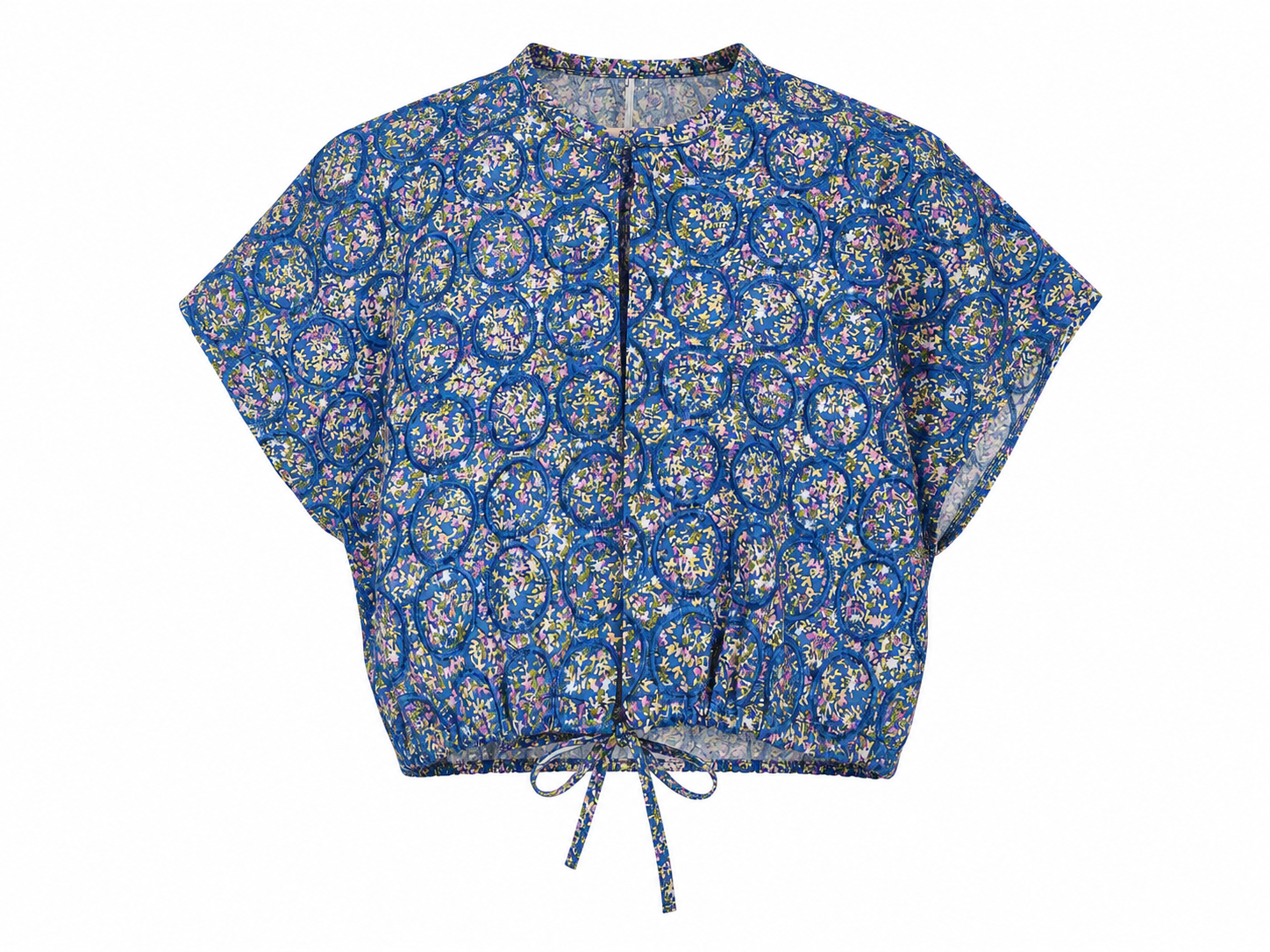 Blue Short Sleeve Top
